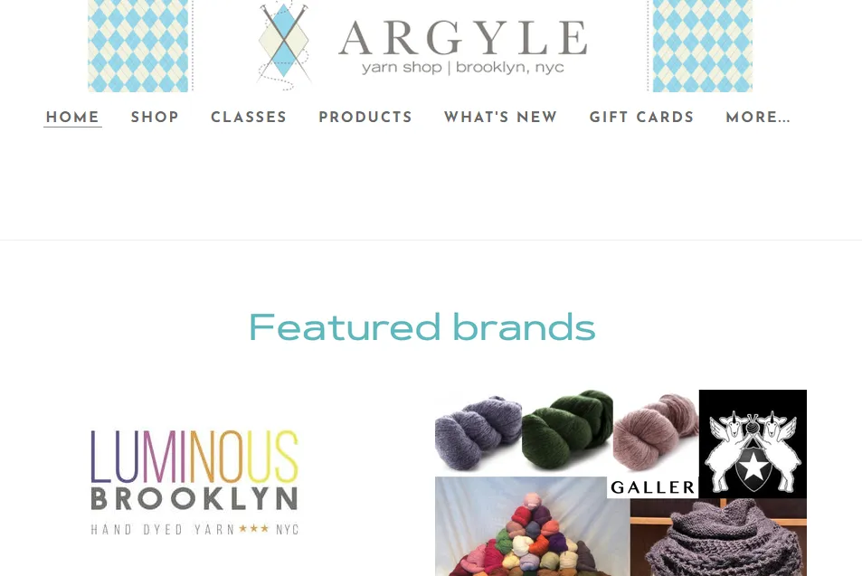 Argyle Yarn Shop